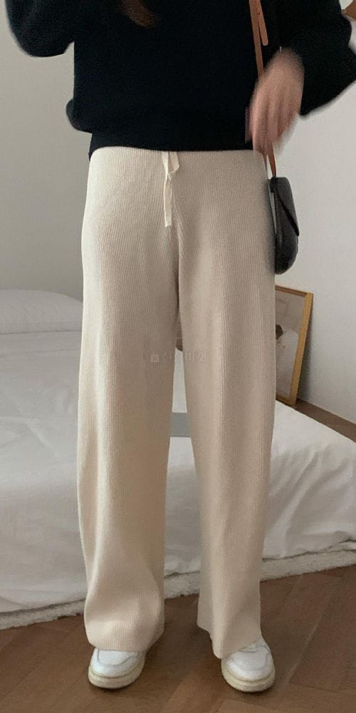 COMEHERE - Korean Children Fashion - #Kfashion4kids - Lay Knit Pants