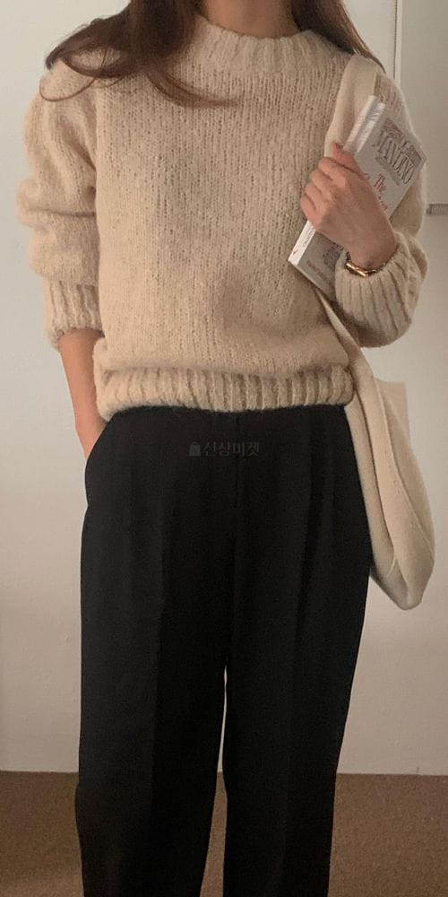 COMEHERE - Korean Children Fashion - #Kfashion4kids - Creamy Knit Tee - 3