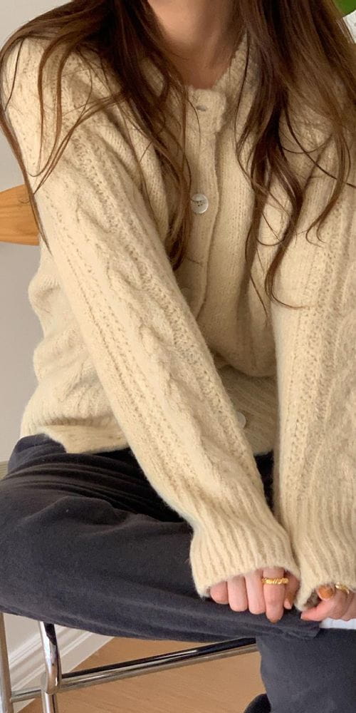 COMEHERE - Korean Children Fashion - #Kfashion4kids - Merry Twist Cardigan - 3