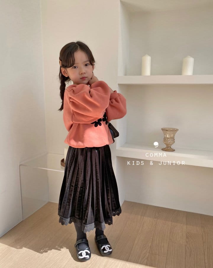 COMMA - Korean Children Fashion - #Kfashion4kids - Lace Wrinkle Skirt - 12