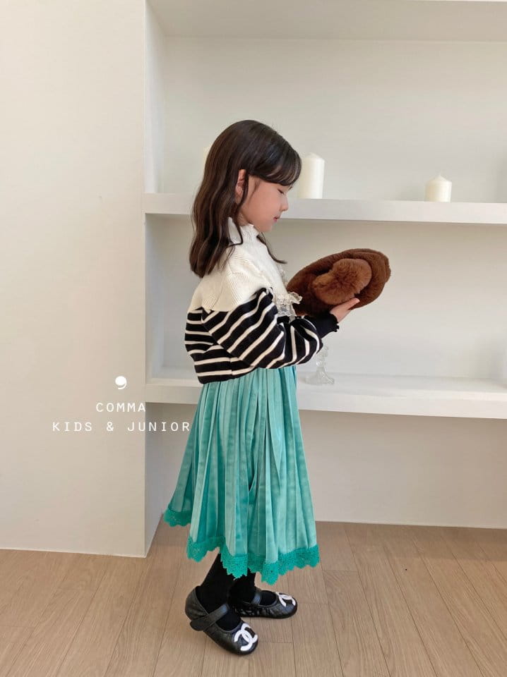 COMMA - Korean Children Fashion - #Kfashion4kids - Lace Wrinkle Skirt - 6