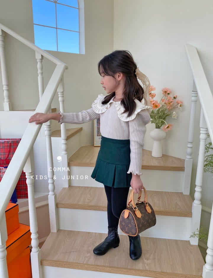 COMMA - Korean Children Fashion - #Kfashion4kids - Winter Collar Puff Tee - 11