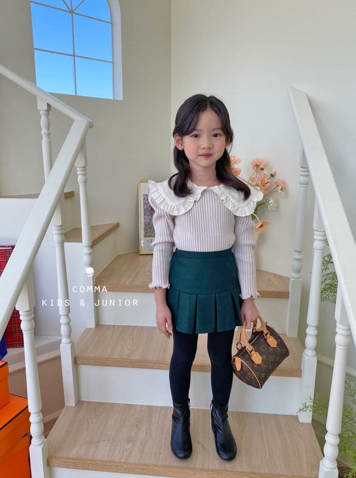 COMMA - Korean Children Fashion - #Kfashion4kids - Winter Collar Puff Tee - 12
