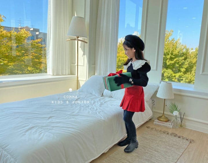 COMMA - Korean Children Fashion - #Kfashion4kids - Winter Collar Puff Tee - 4