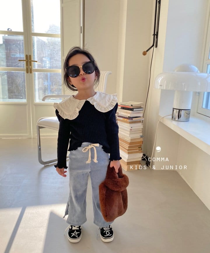 COMMA - Korean Children Fashion - #Kfashion4kids - Winter Collar Puff Tee - 9
