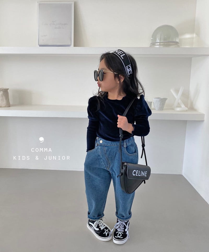 COMMA - Korean Children Fashion - #Kfashion4kids - Edge Slash Jeans