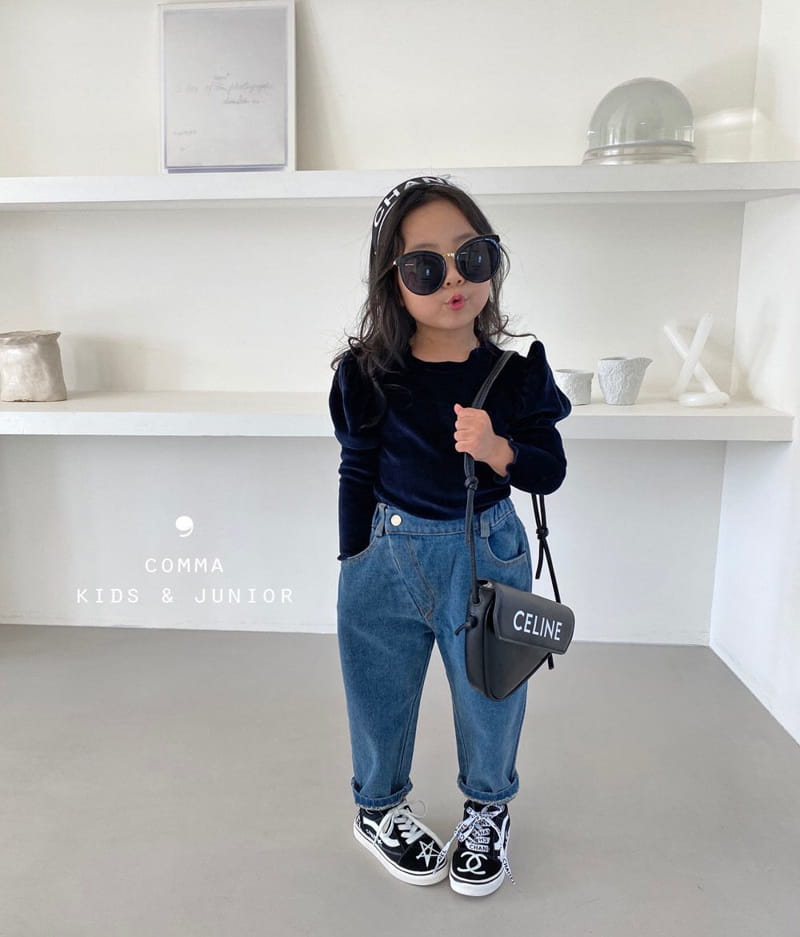 COMMA - Korean Children Fashion - #Kfashion4kids - Edge Slash Jeans - 2