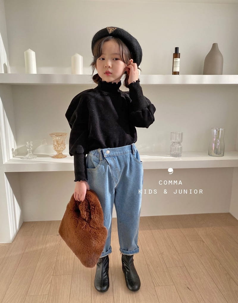 COMMA - Korean Children Fashion - #Kfashion4kids - Edge Slash Jeans - 4