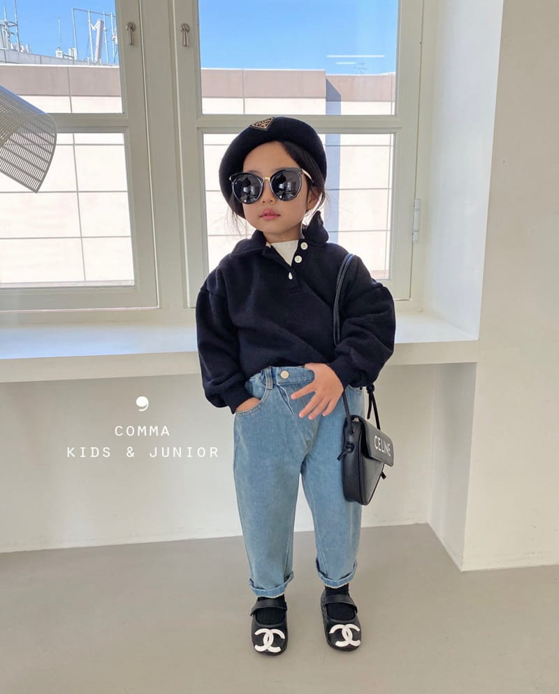 COMMA - Korean Children Fashion - #Kfashion4kids - Edge Slash Jeans - 8