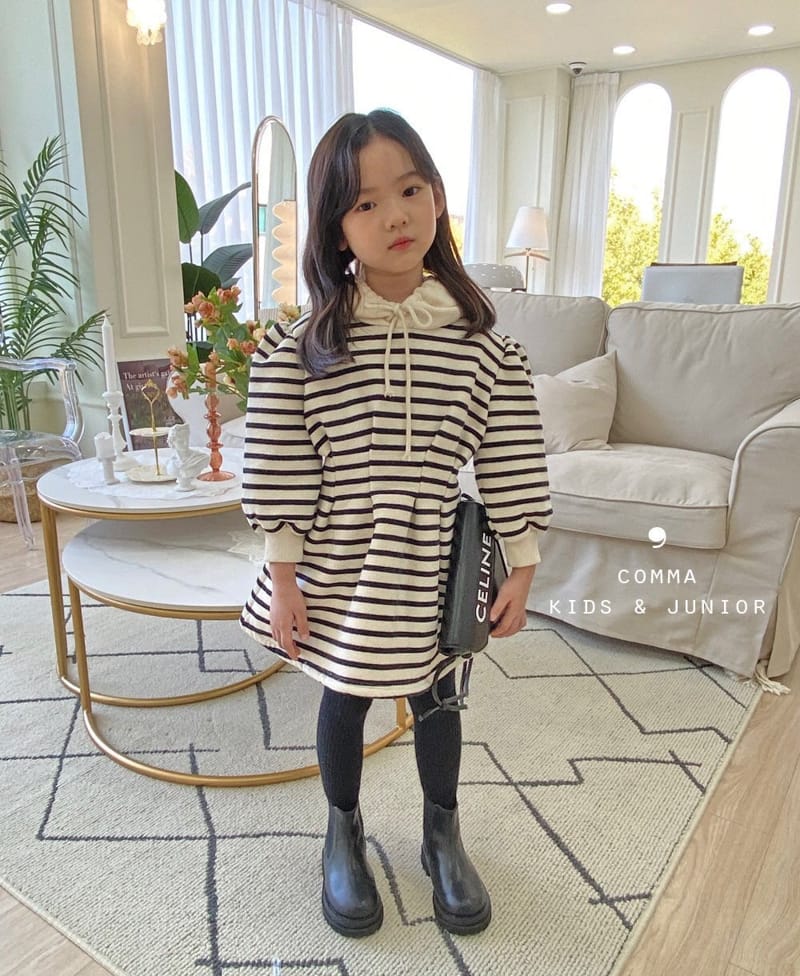 COMMA - Korean Children Fashion - #Kfashion4kids - Stripes Goody One-piece