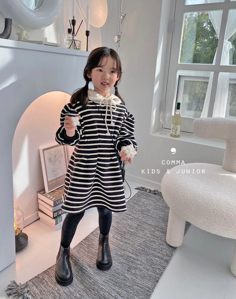 COMMA - Korean Children Fashion - #Kfashion4kids - Stripes Goody One-piece - 10