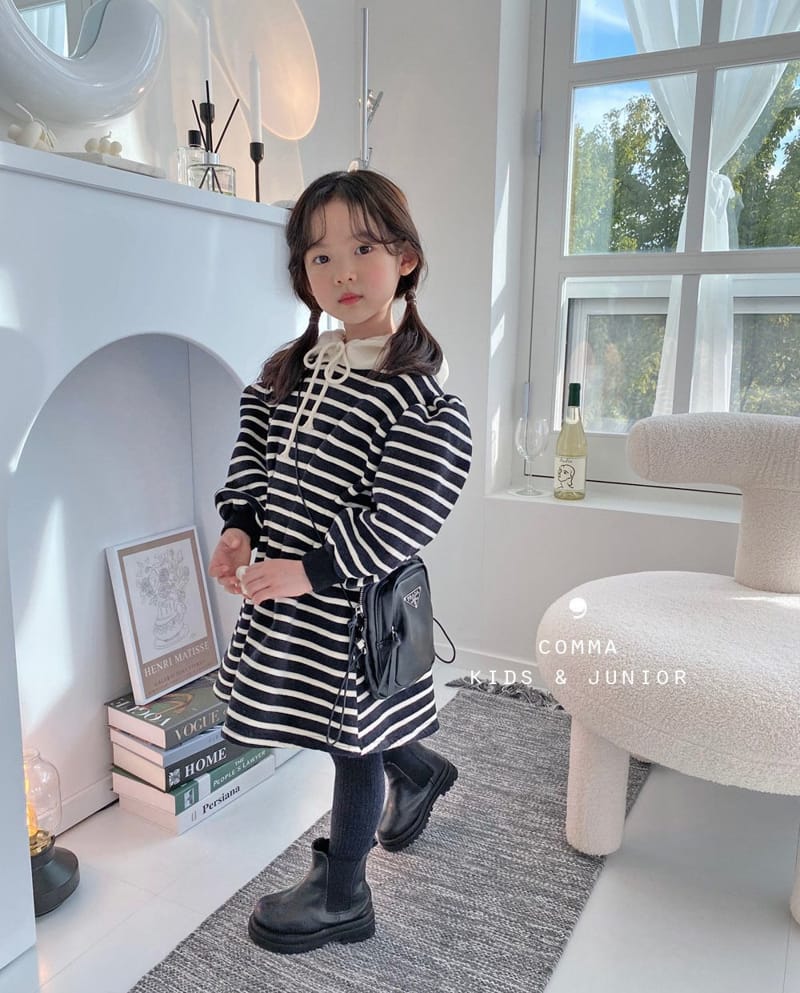COMMA - Korean Children Fashion - #Kfashion4kids - Stripes Goody One-piece - 11
