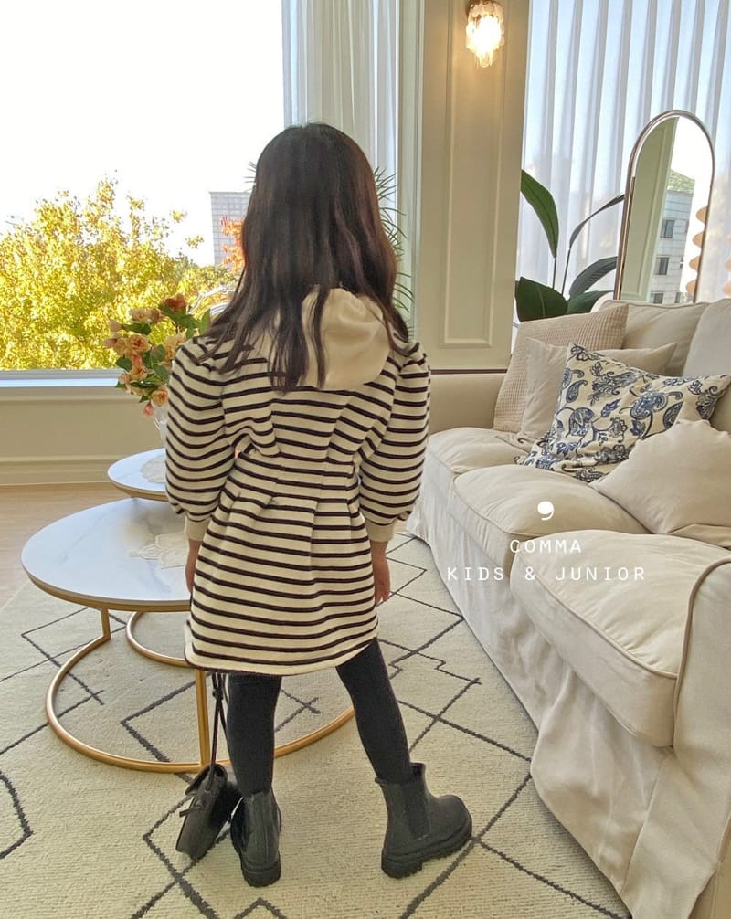 COMMA - Korean Children Fashion - #Kfashion4kids - Stripes Goody One-piece - 6
