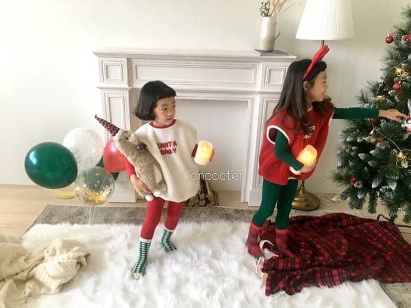 CONCOCTER - Korean Children Fashion - #Kfashion4kids - Santa Baby Dumble Vest - 4