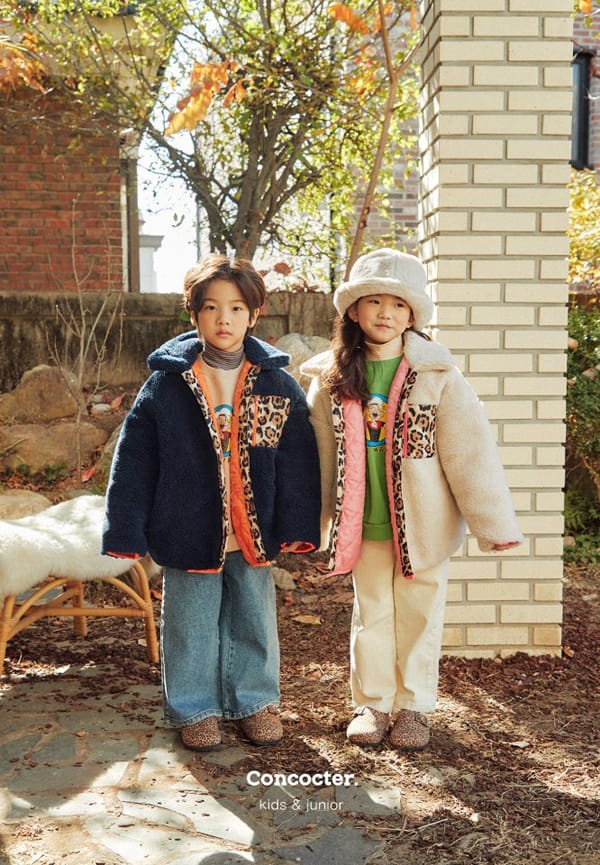 CONCOCTER - Korean Children Fashion - #Kfashion4kids - Leopard Dumble Jumper