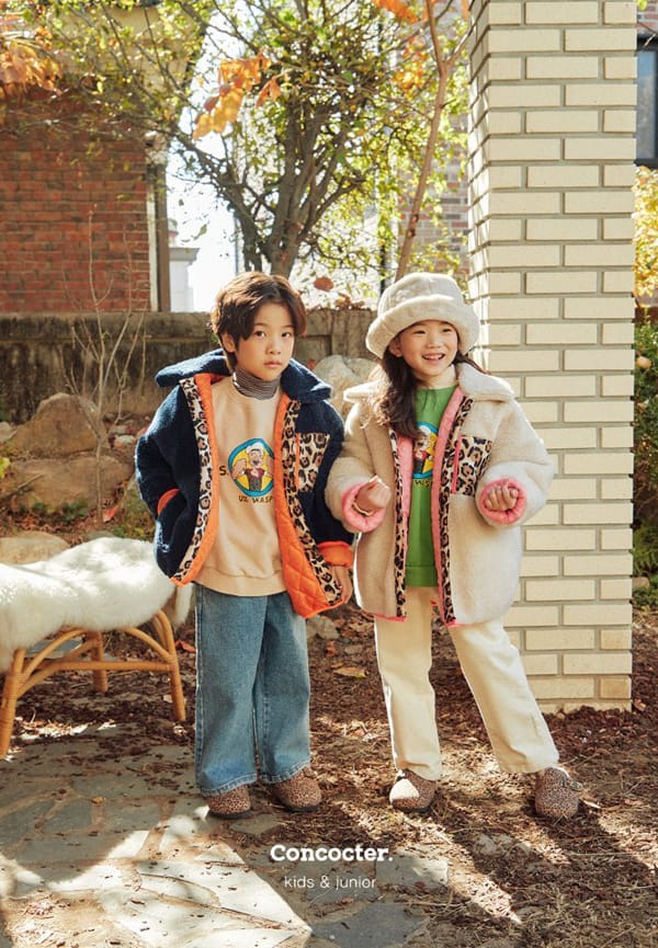 CONCOCTER - Korean Children Fashion - #Kfashion4kids - Leopard Dumble Jumper - 12
