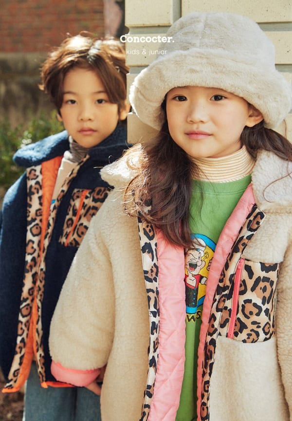 CONCOCTER - Korean Children Fashion - #Kfashion4kids - Leopard Dumble Jumper - 3