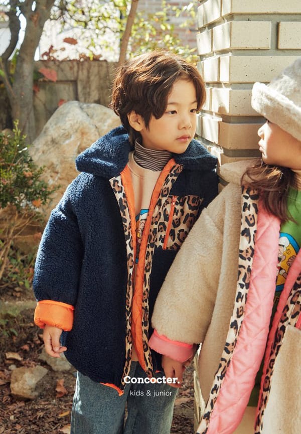 CONCOCTER - Korean Children Fashion - #Kfashion4kids - Leopard Dumble Jumper - 4