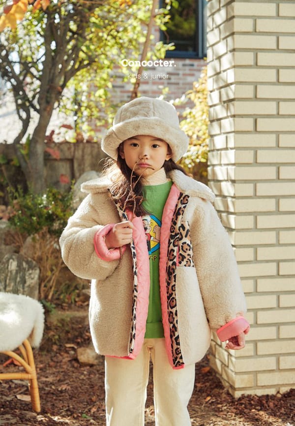 CONCOCTER - Korean Children Fashion - #Kfashion4kids - Leopard Dumble Jumper - 6