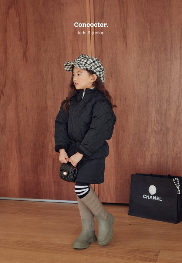 CONCOCTER - Korean Children Fashion - #Kfashion4kids - Whole In One Padding Shirring Outer Skirt Set - 11