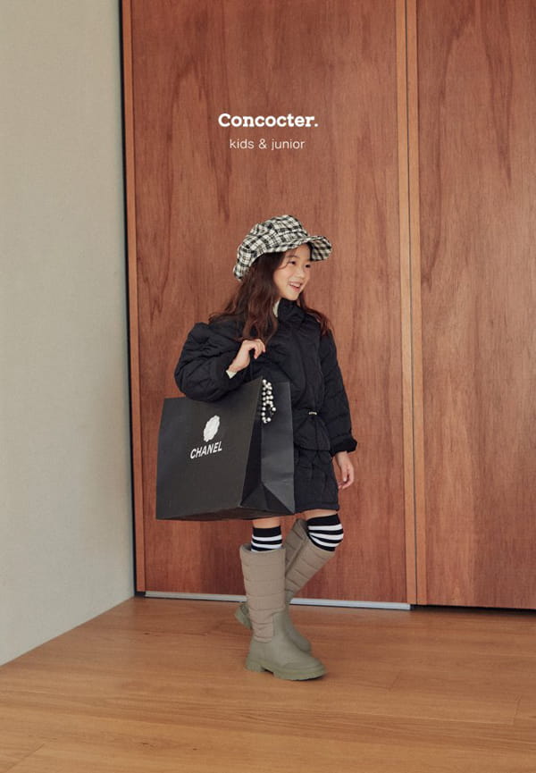 CONCOCTER - Korean Children Fashion - #Kfashion4kids - Whole In One Padding Shirring Outer Skirt Set - 2