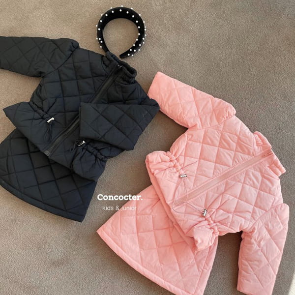 CONCOCTER - Korean Children Fashion - #Kfashion4kids - Whole In One Padding Shirring Outer Skirt Set - 6