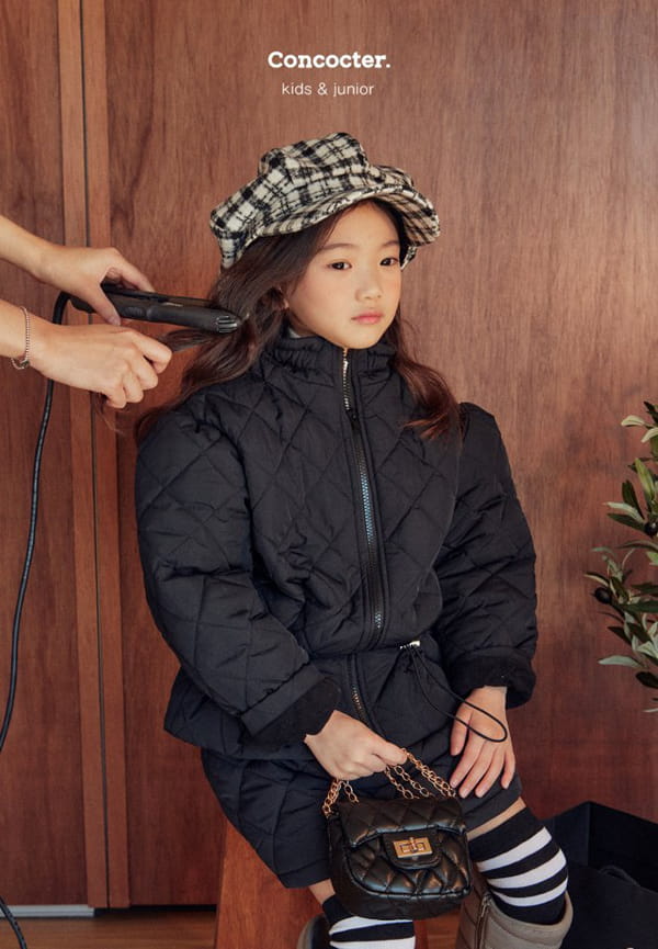 CONCOCTER - Korean Children Fashion - #Kfashion4kids - Whole In One Padding Shirring Outer Skirt Set - 9