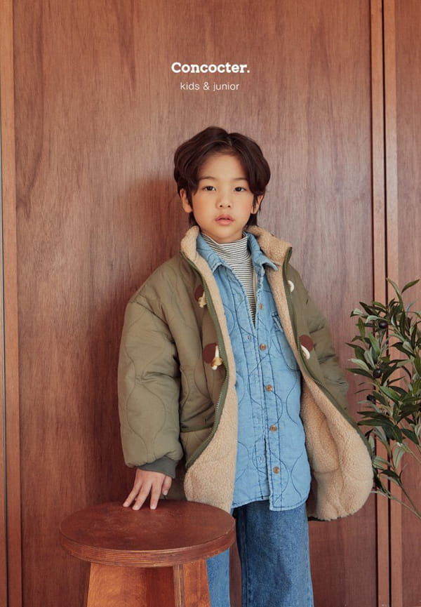 CONCOCTER - Korean Children Fashion - #Kfashion4kids - Fleece Wide Pants