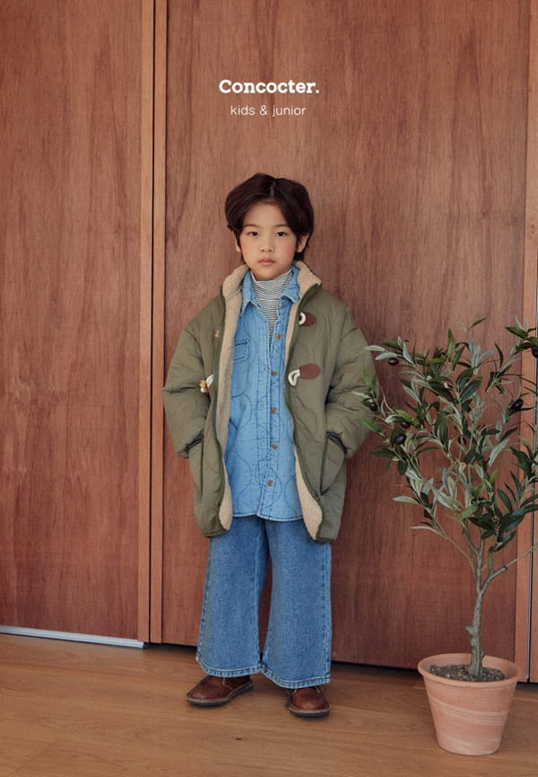 CONCOCTER - Korean Children Fashion - #Kfashion4kids - Fleece Wide Pants - 6