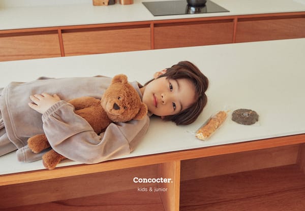 CONCOCTER - Korean Children Fashion - #Kfashion4kids - Mink Veloure Rib Top Bottom Set - 10