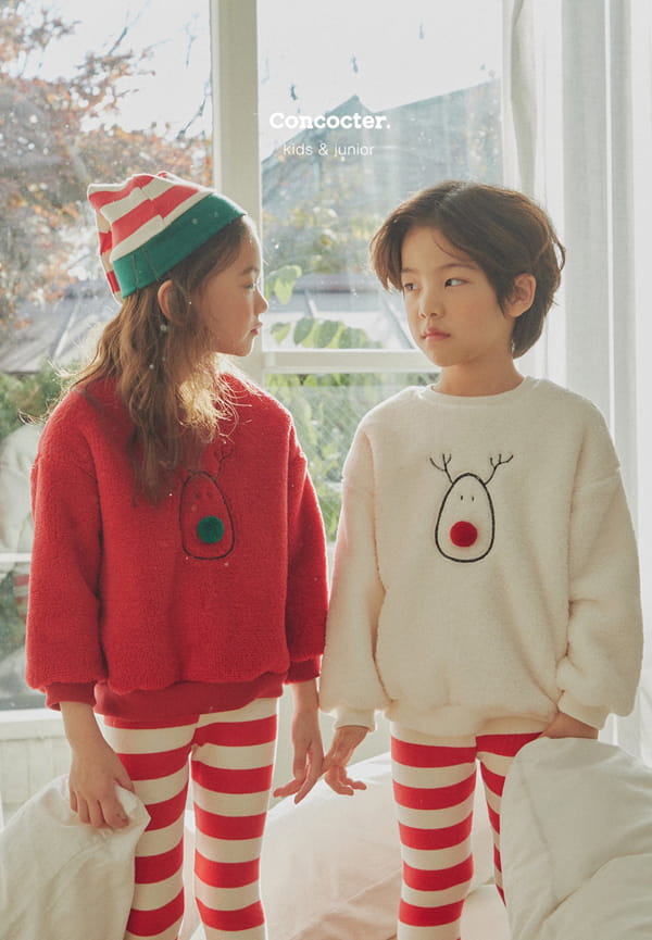 CONCOCTER - Korean Children Fashion - #Kfashion4kids - Big Stripes Leggings - 2