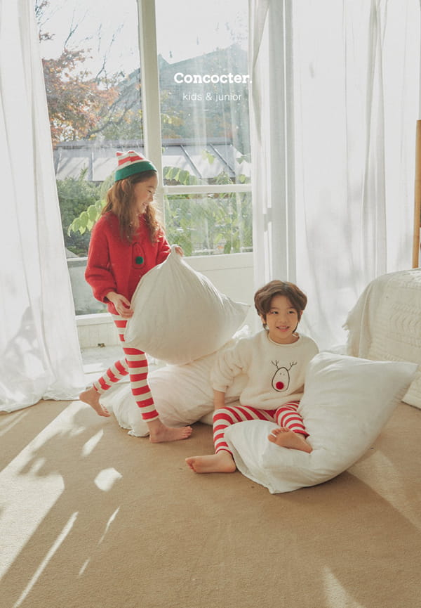 CONCOCTER - Korean Children Fashion - #Kfashion4kids - Big Stripes Leggings - 3