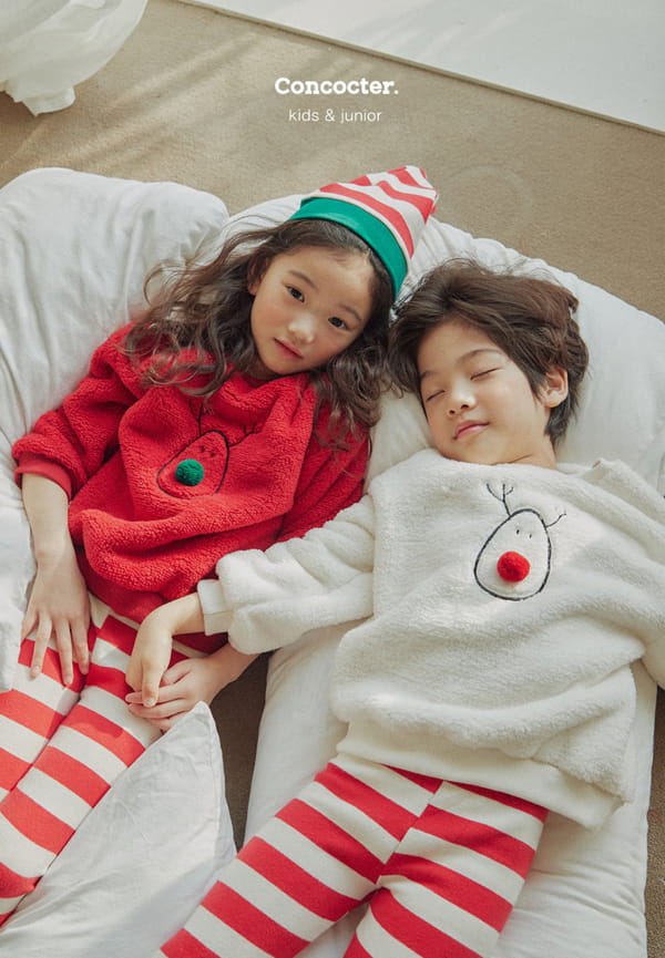 CONCOCTER - Korean Children Fashion - #Kfashion4kids - Big Stripes Leggings - 8