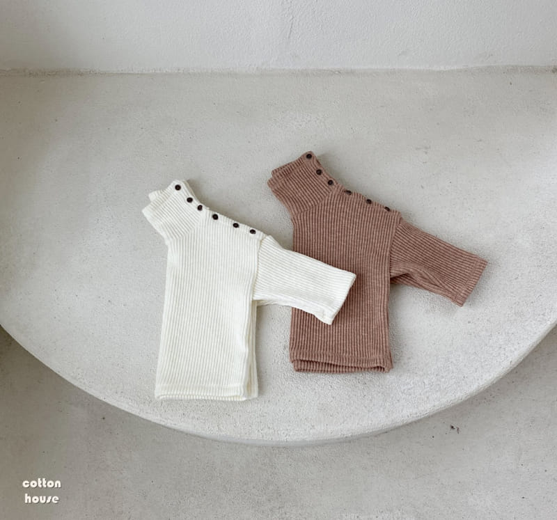 COTTON HOUSE - Korean Children Fashion - #Kfashion4kids - Danjjak Knit Turtleneck Tee - 7