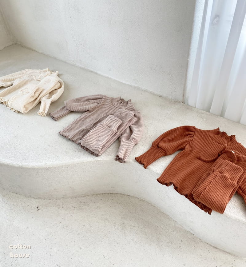 COTTON HOUSE - Korean Children Fashion - #Kfashion4kids - Macaroon Fleece Leggings - 10