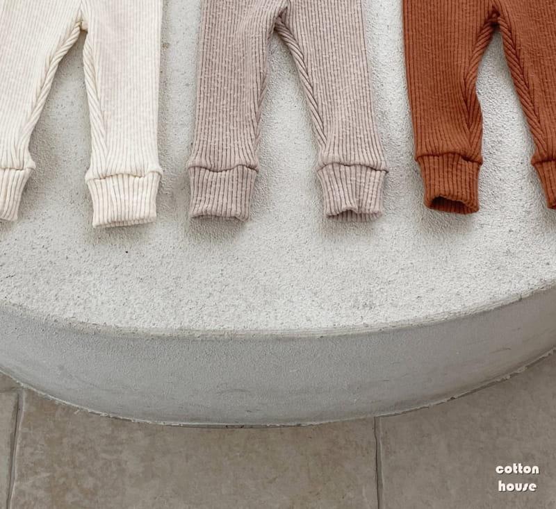 COTTON HOUSE - Korean Children Fashion - #Kfashion4kids - Macaroon Fleece Leggings - 2