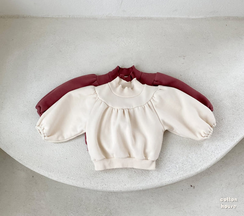 COTTON HOUSE - Korean Children Fashion - #Kfashion4kids - Puff Fleece Sweatshirt