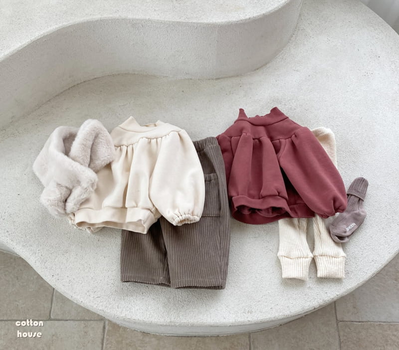 COTTON HOUSE - Korean Children Fashion - #Kfashion4kids - Puff Fleece Sweatshirt - 10