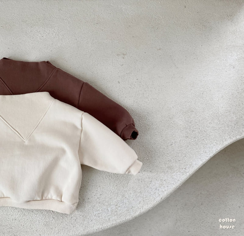COTTON HOUSE - Korean Children Fashion - #Kfashion4kids - Banding Neck Sweatshirt