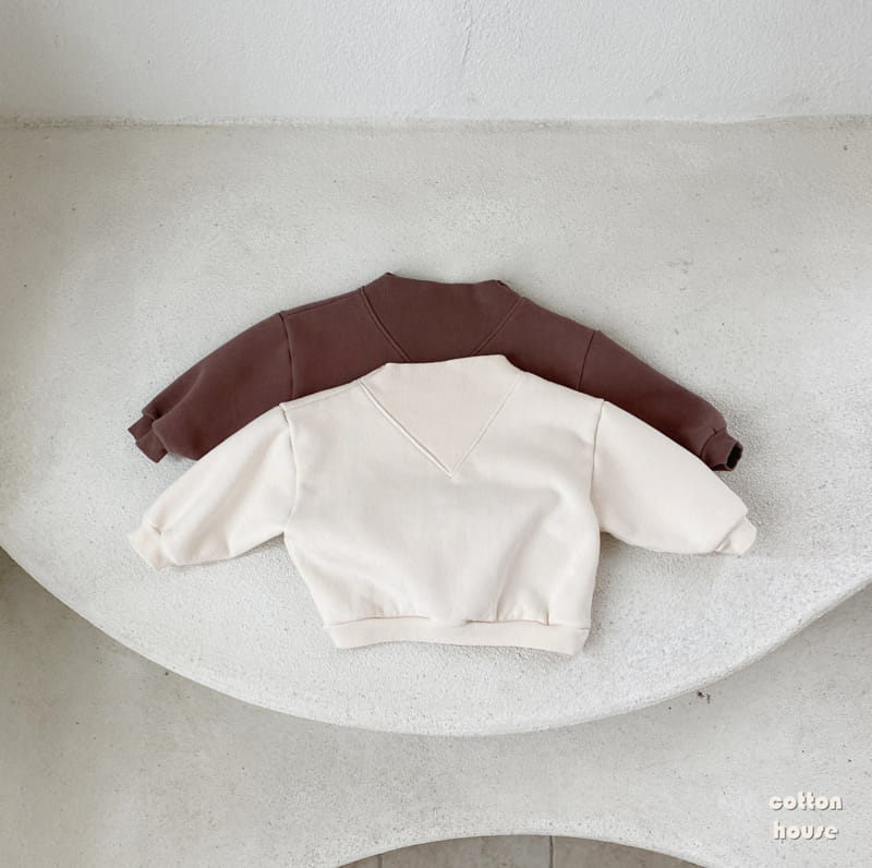 COTTON HOUSE - Korean Children Fashion - #Kfashion4kids - Banding Neck Sweatshirt - 2