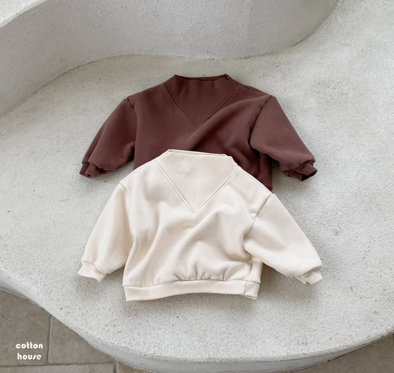 COTTON HOUSE - Korean Children Fashion - #Kfashion4kids - Banding Neck Sweatshirt - 9