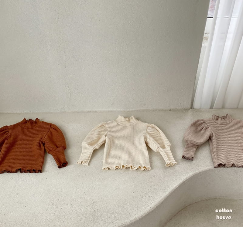 COTTON HOUSE - Korean Children Fashion - #Kfashion4kids - Rib Puff Tee - 11