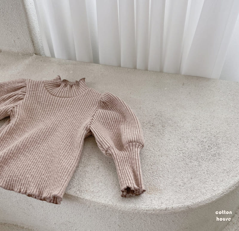 COTTON HOUSE - Korean Children Fashion - #Kfashion4kids - Rib Puff Tee - 4