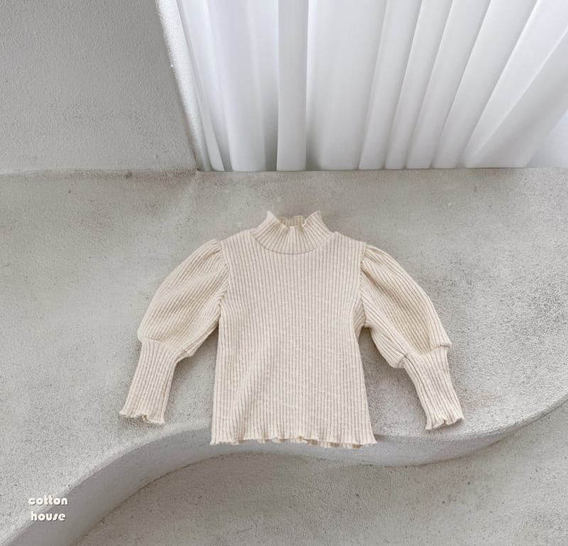 COTTON HOUSE - Korean Children Fashion - #Kfashion4kids - Rib Puff Tee - 7