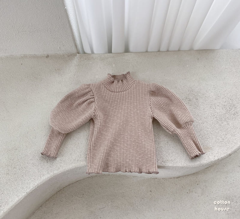 COTTON HOUSE - Korean Children Fashion - #Kfashion4kids - Rib Puff Tee - 8