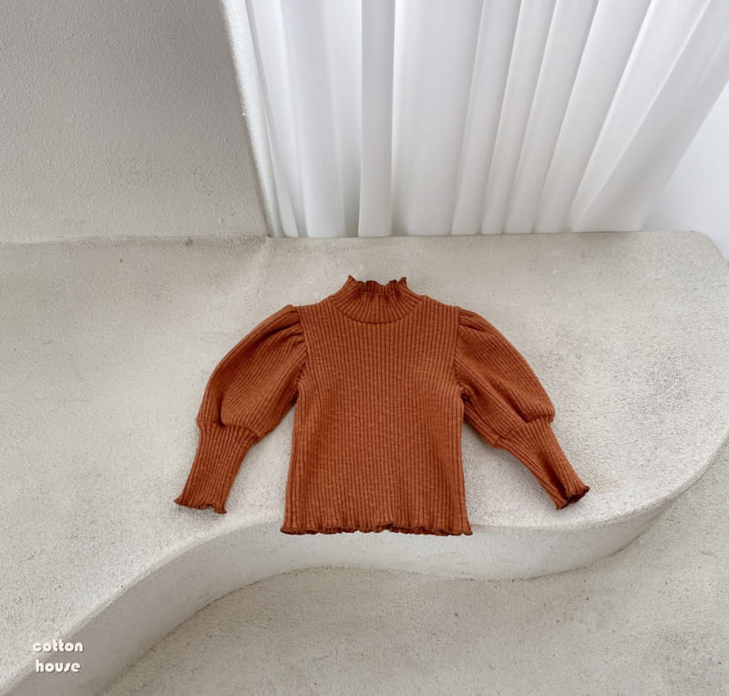 COTTON HOUSE - Korean Children Fashion - #Kfashion4kids - Rib Puff Tee - 9