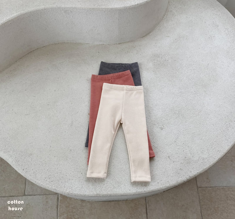 COTTON HOUSE - Korean Children Fashion - #Kfashion4kids - Adel Fleece Leggings