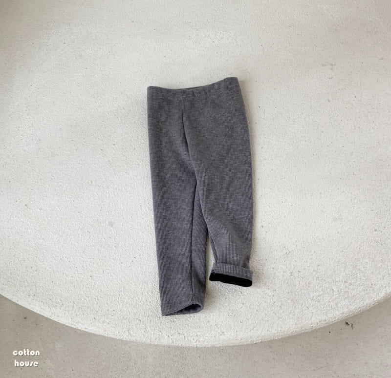 COTTON HOUSE - Korean Children Fashion - #Kfashion4kids - Adel Fleece Leggings - 4