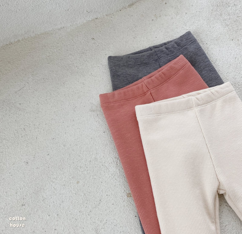 COTTON HOUSE - Korean Children Fashion - #Kfashion4kids - Adel Fleece Leggings - 5