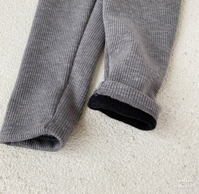 COTTON HOUSE - Korean Children Fashion - #Kfashion4kids - Adel Fleece Leggings - 7